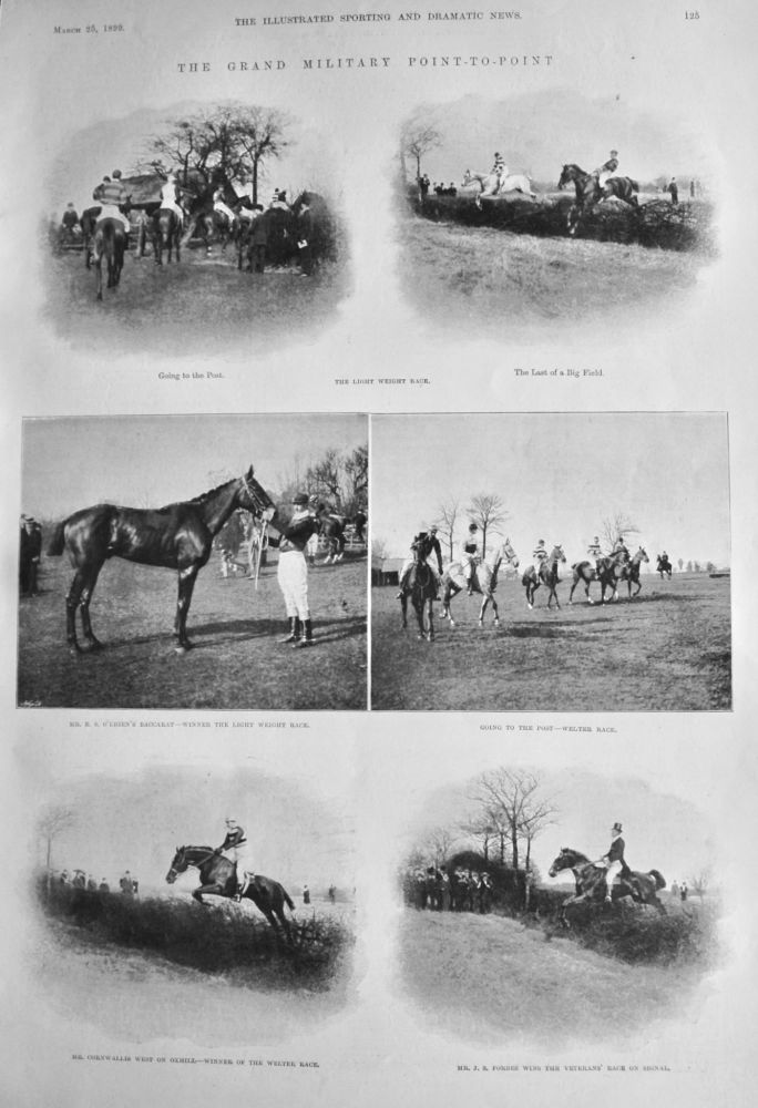 The Grand Military Point-to-Point.  1899.