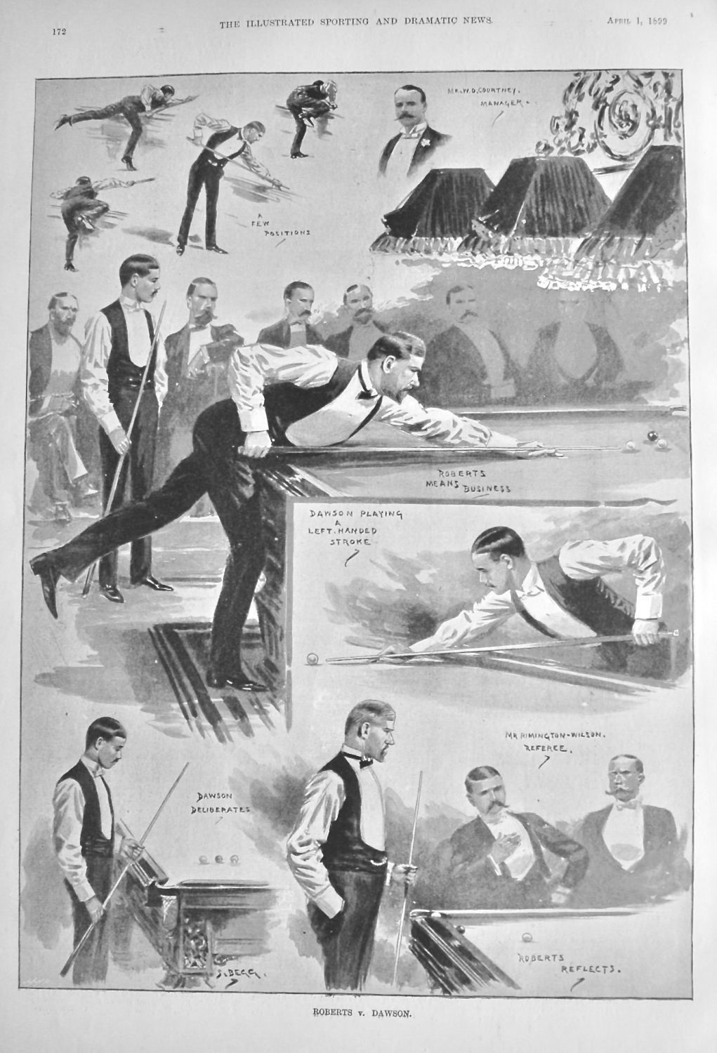 Billiards :  Roberts v. Dawson.  1899.