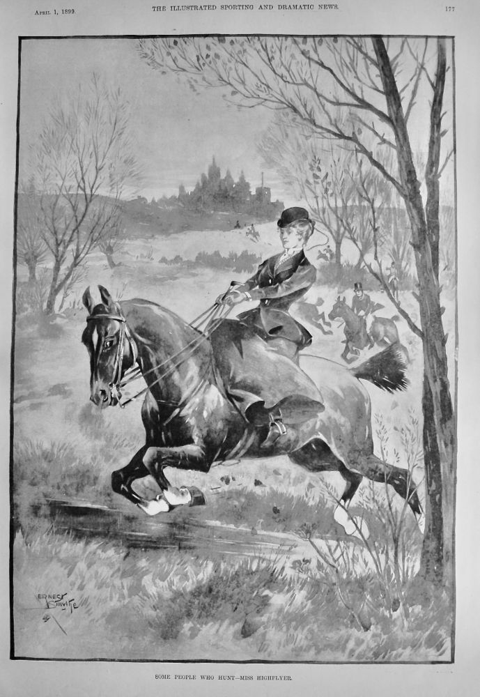 Some People who Hunt - Miss Highflyer.  1899.