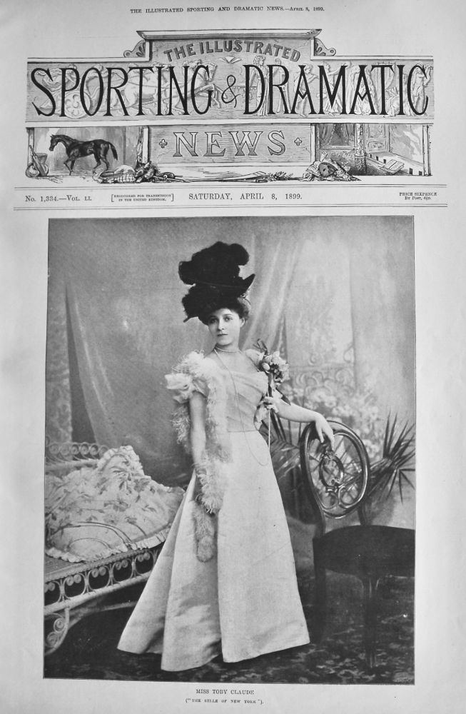 Miss Toby Claude. ("The Belle of New York").  1899.