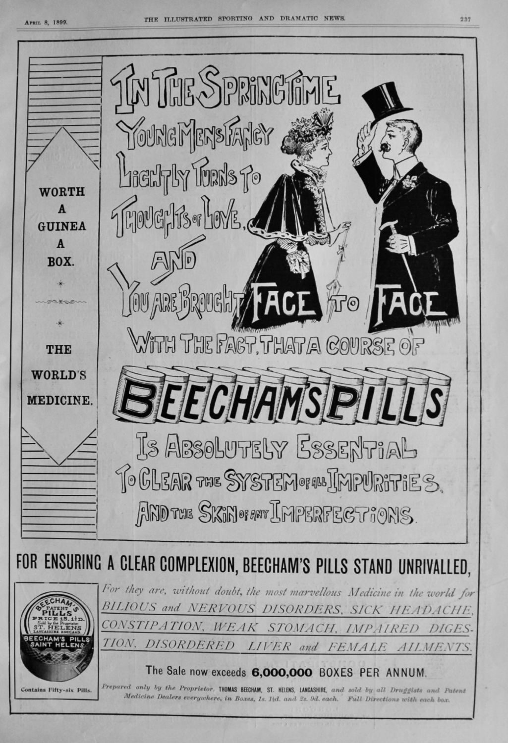 Beecham's Pills.  1899.