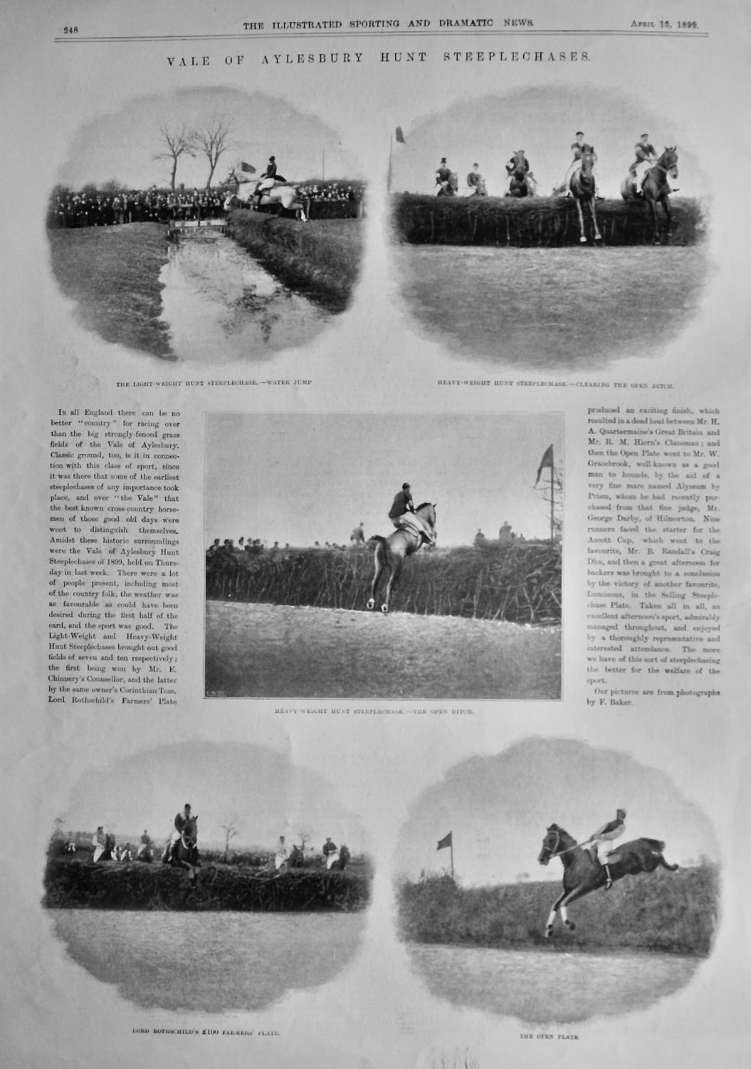 Vale of Aylesbury Hunt Steeplechases.  1899.