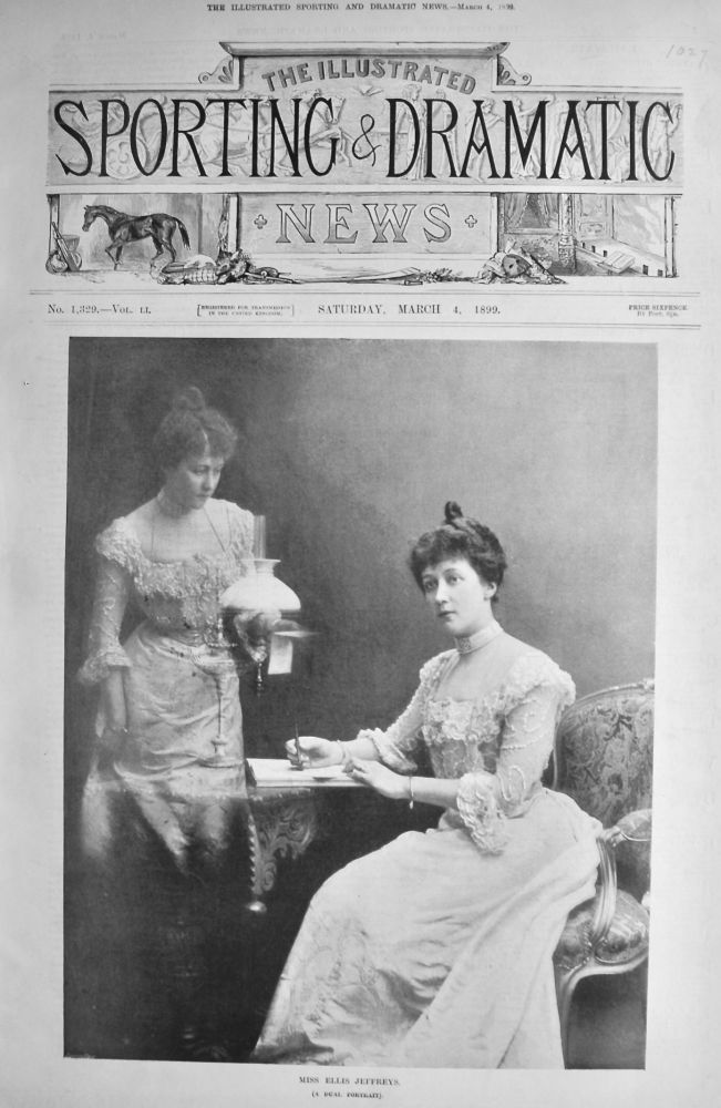 Miss Ellis Jeffreys.  (A Dual Portrait).  1899.