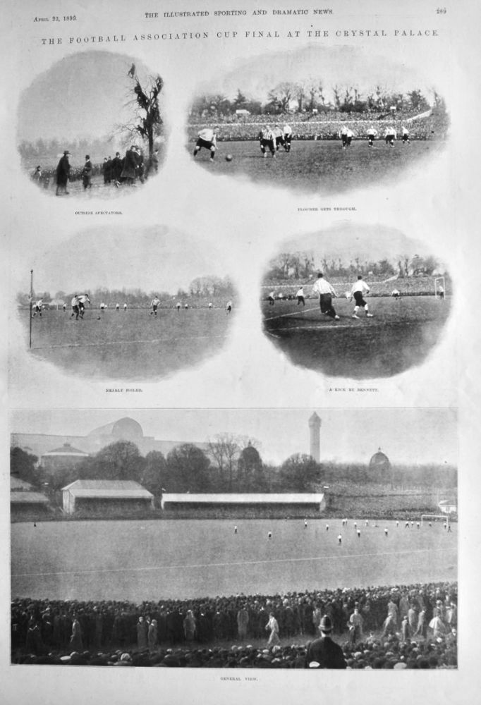 The Football Association Cup Final at the Crystal Palace.  1899.
