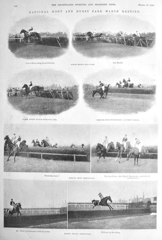 National Hunt and Hurst Park March Meeting.  1899.