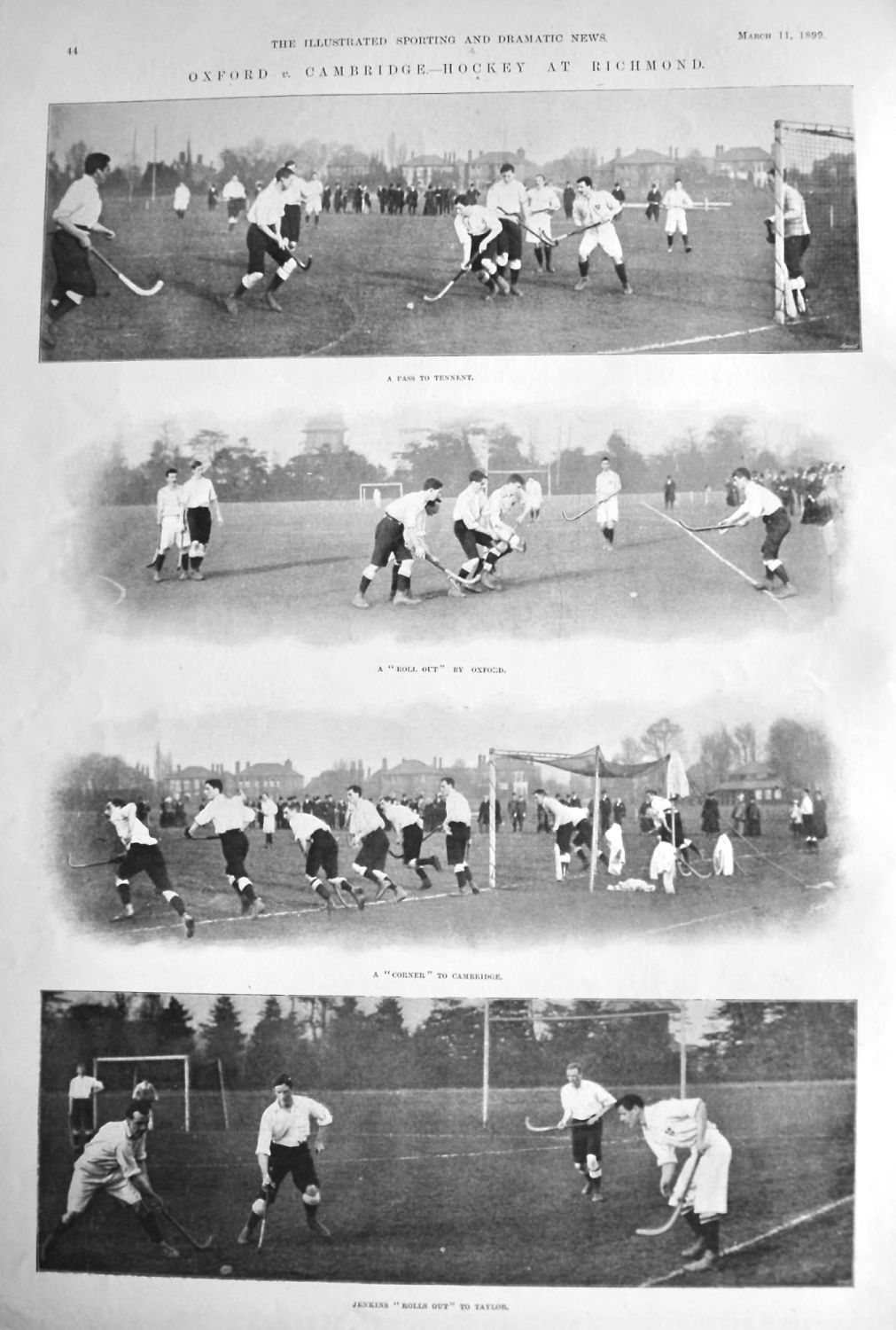 Oxford v. Cambridge.- Hockey at Richmond.  1899.