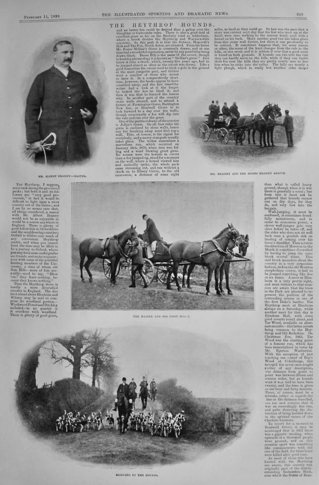 The Heythrop Hounds.  1899.