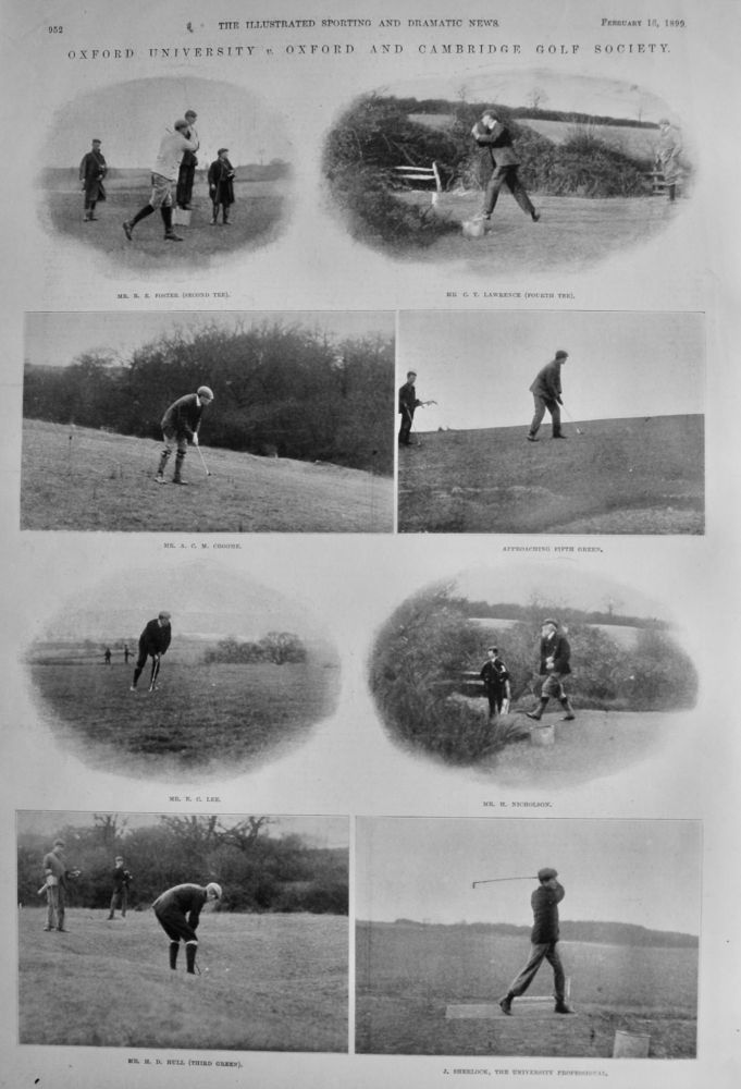 Oxford University v. Oxford and Cambridge Golf Society.  1899.