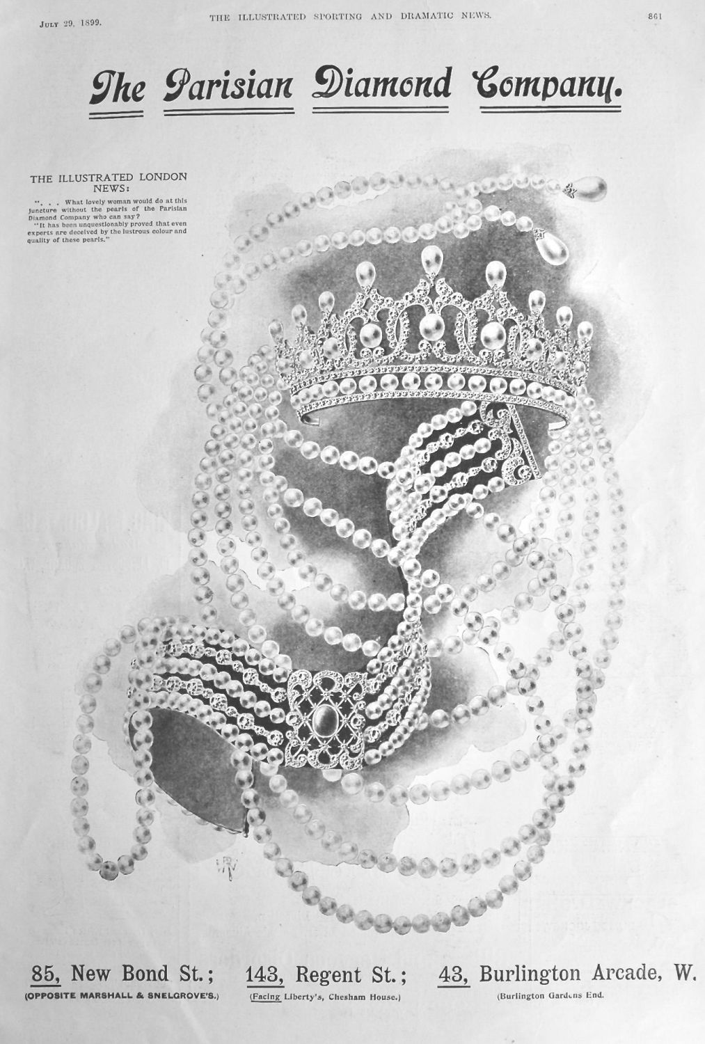 The Parisian Diamond Company. July 1899.