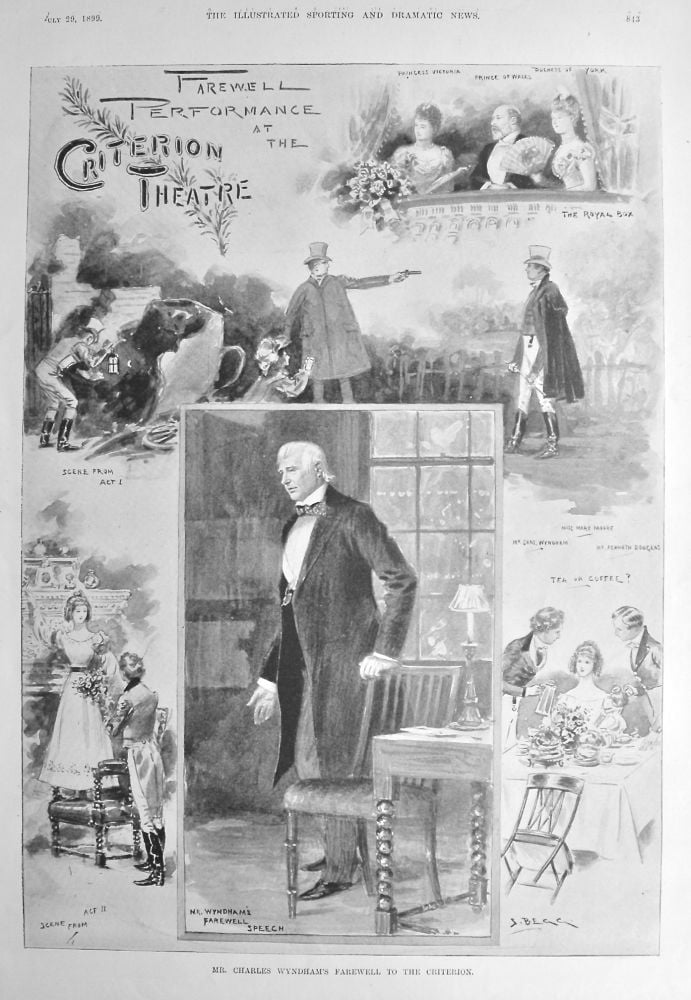 Mr. Charles Wyndham's Farewell to the Criterion.  1899.