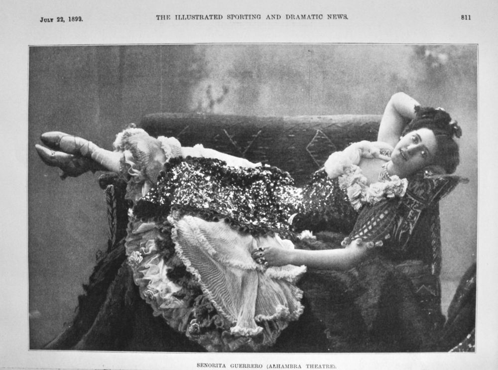 Senorita Guerrero (Alhambra Theatre).  1899.