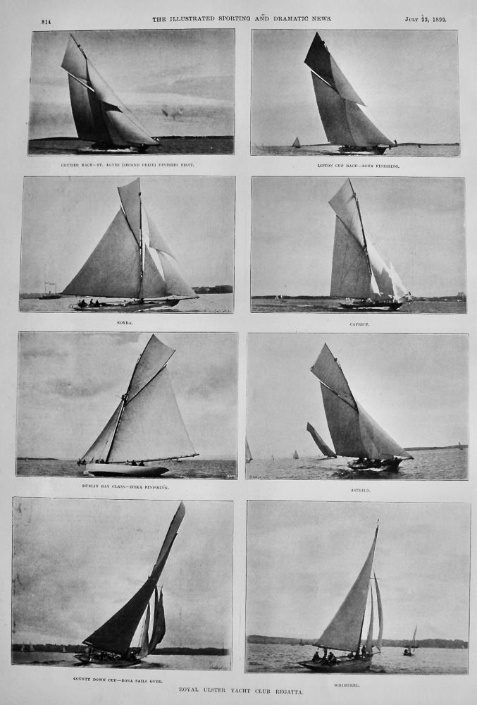 Royal Ulster Yacht Club Regatta. 1899.