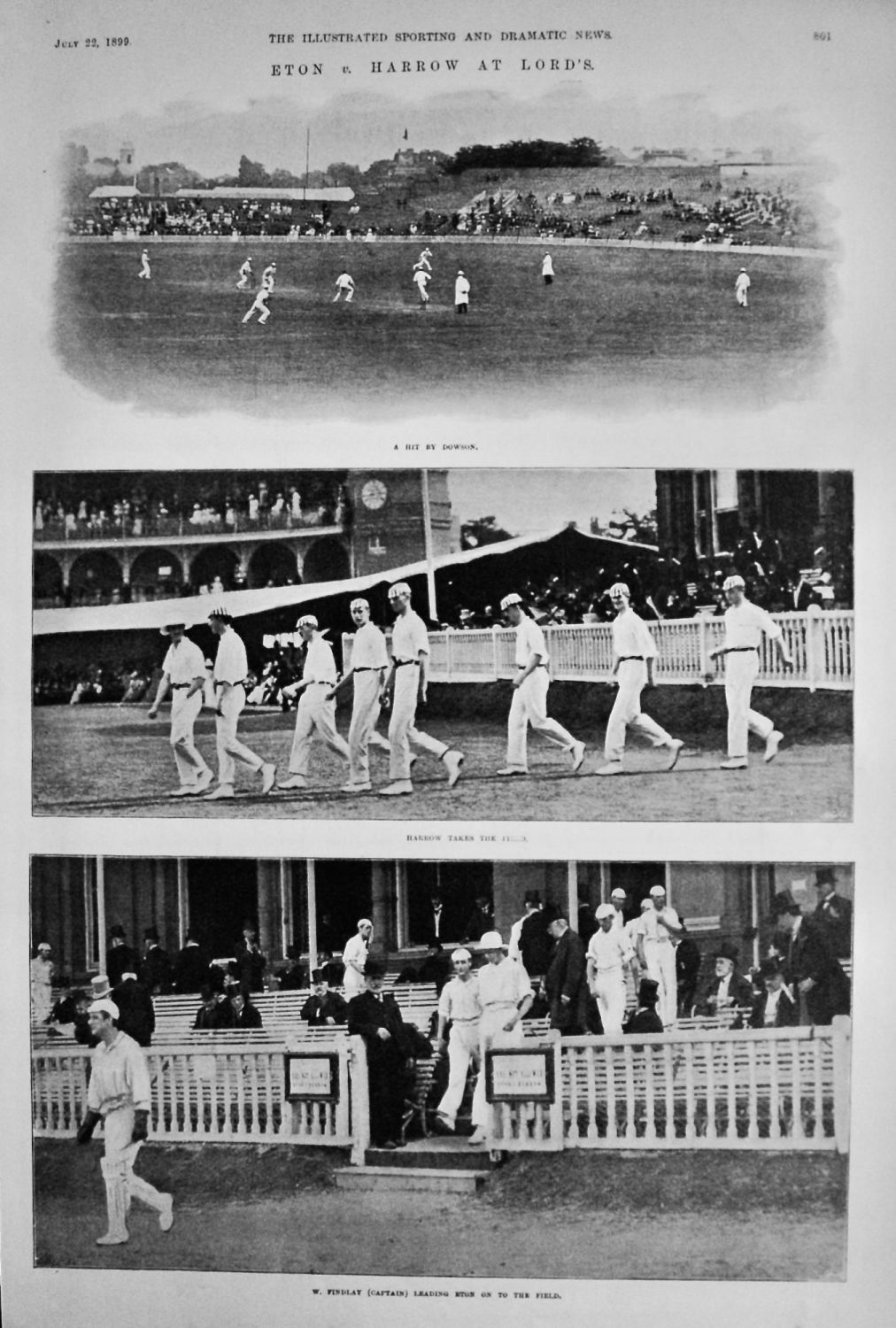 Eton v. Harrow at Lords.  1899. (Cricket). 