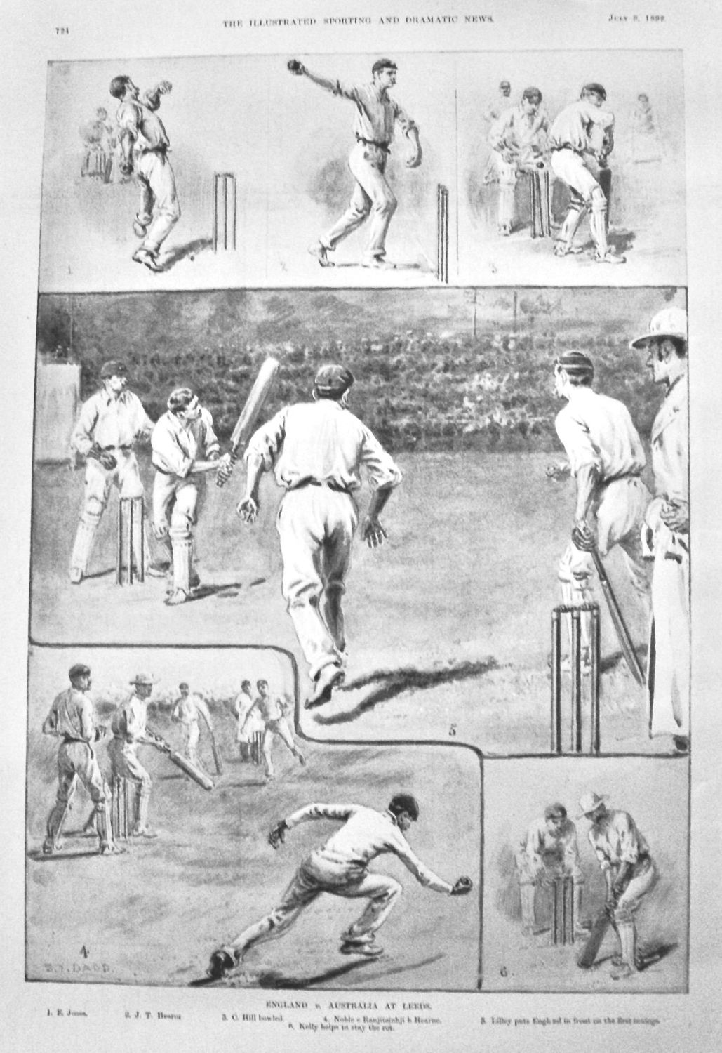 England v. Australia at Leeds.  1899.