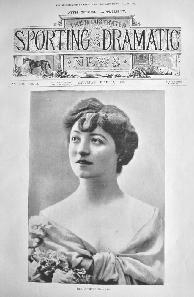 Miss Juliette Nesville.  1899.