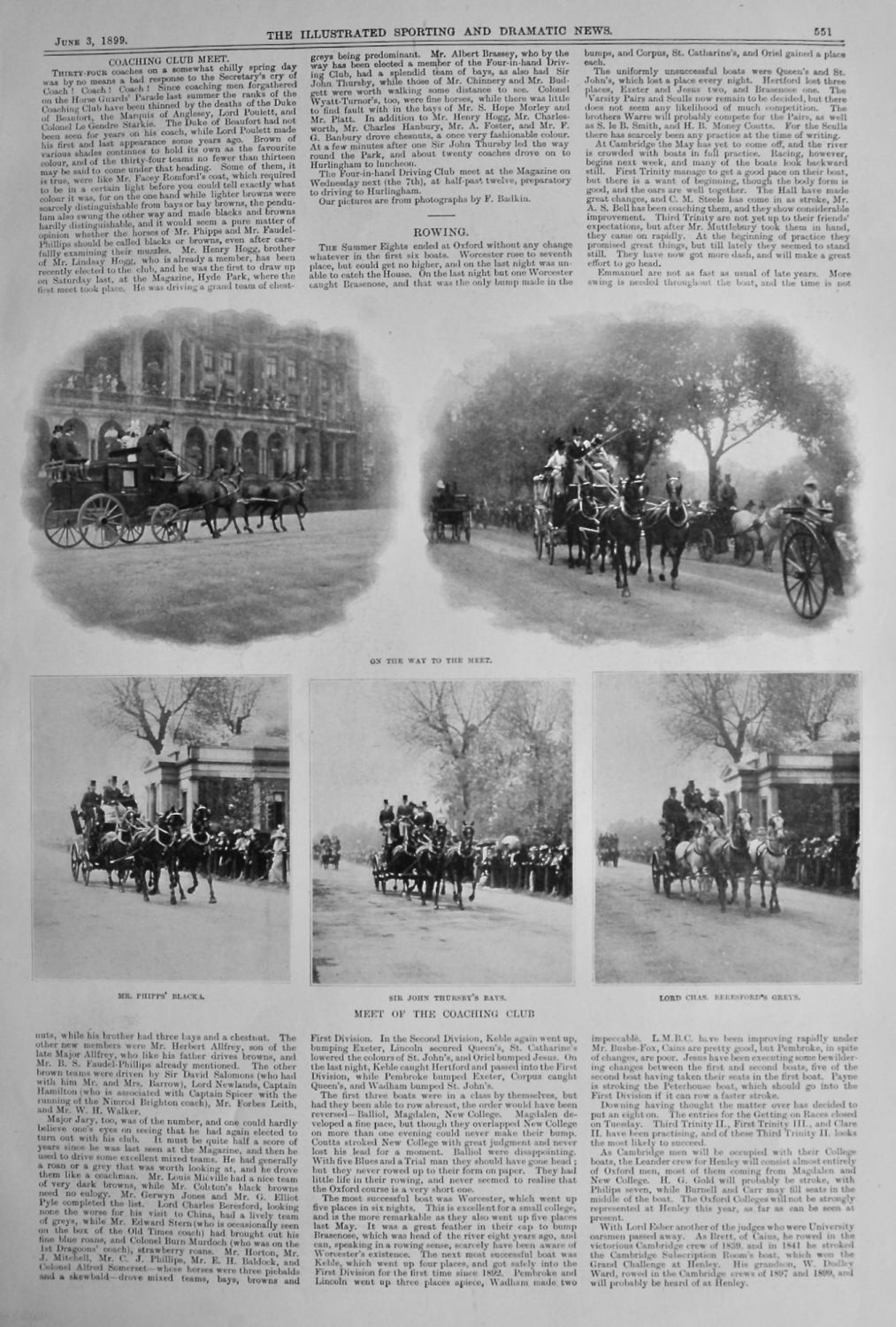 Coaching Club Meet.  1899.