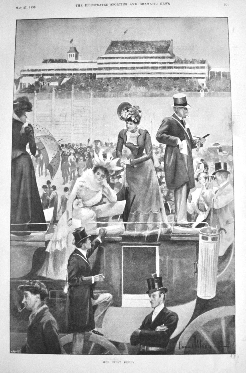 Her First Derby.  1899.