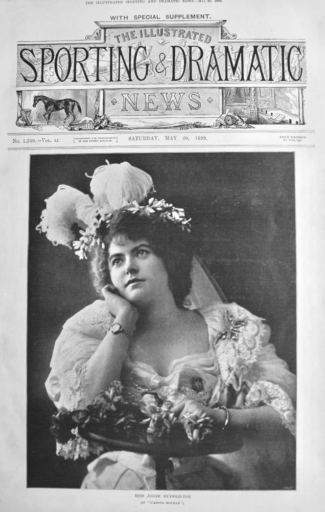 Miss Jessie Huddleston (in "L'Amour Mouille").  1899.