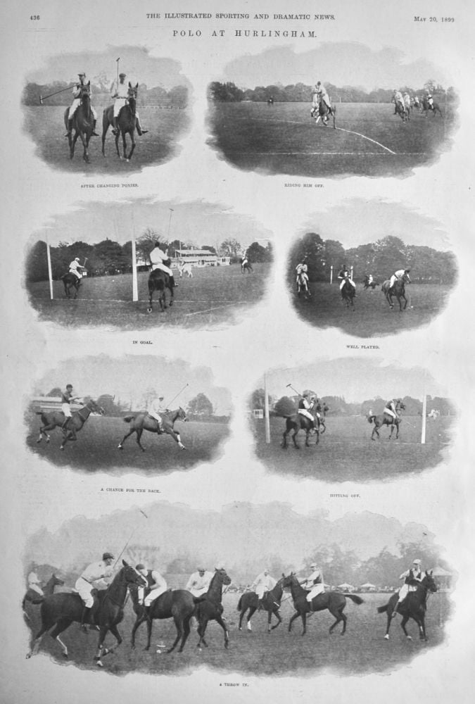 Polo at Hurlingham.  1899.