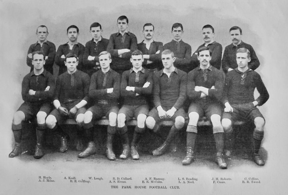 The Park House Football Club.  1899. (Rugby)