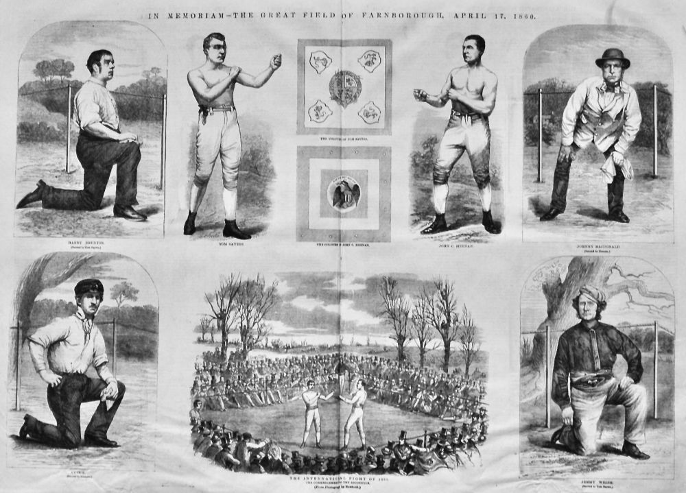 The Memoriam - The Great Field of Farnborough, April  17, 1860.  (Boxing)