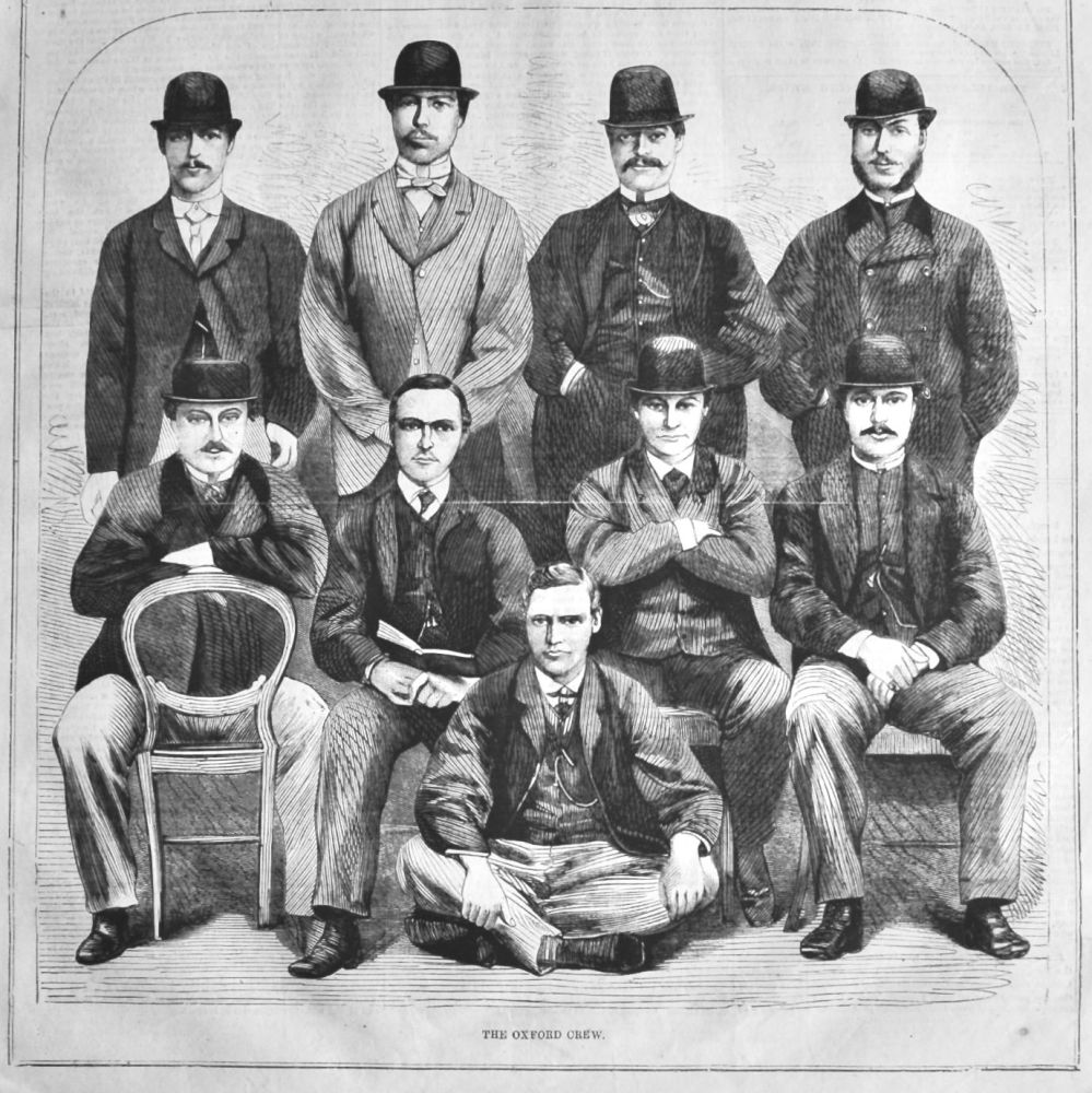 The Oxford Crew.  (Rowing). 1866.