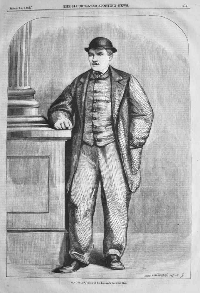 Jem Dillon, another of Nat Langham's Celebrated Men.  1866.
