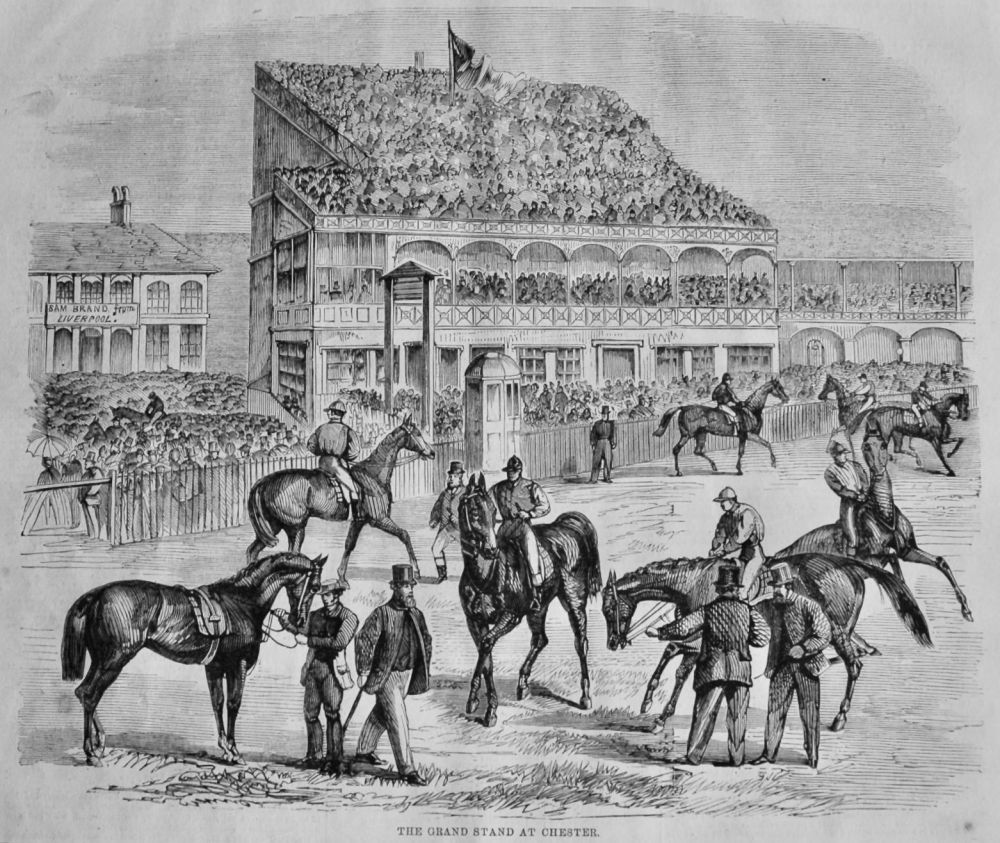 The Grand Stand at Chester.  1866.