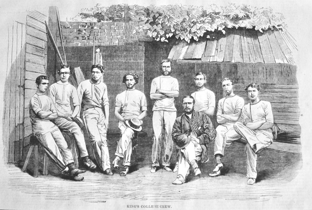 King's College Crew. (Rowing)  1866.