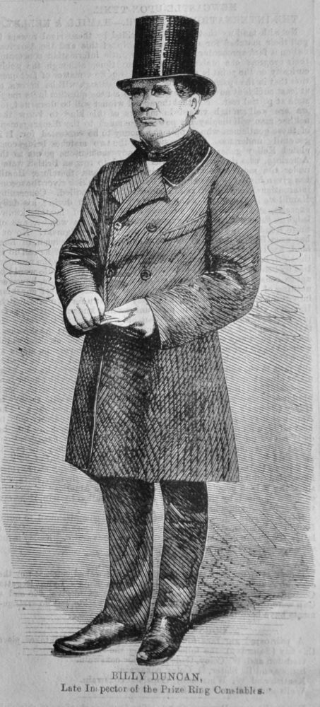 Billy Duncan, Late Inspector of the Prize Ring Constables.  1866.