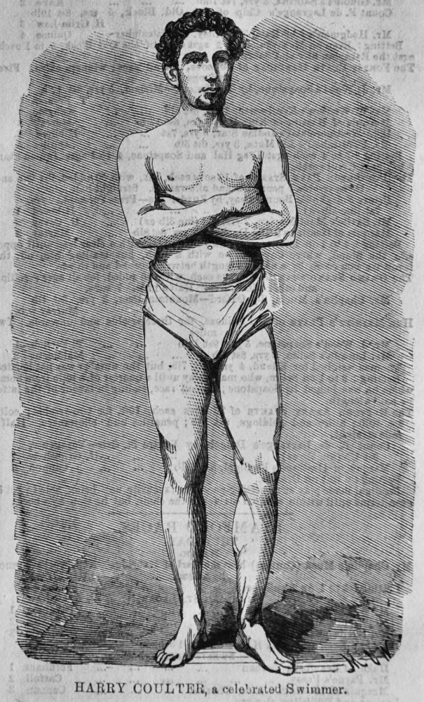 Harry Coulter, a celebrated Swimmer.  1866.