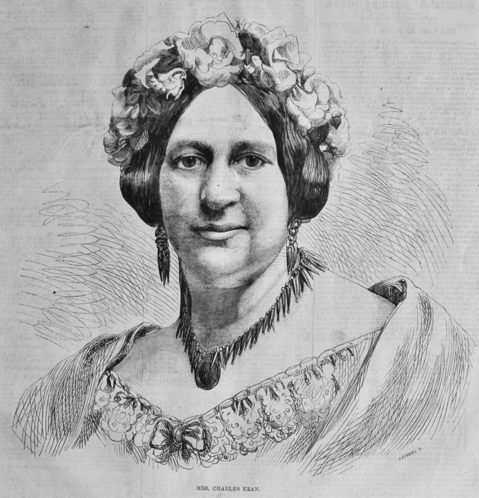 Mrs. Charles Kean. 1866. (Actress).