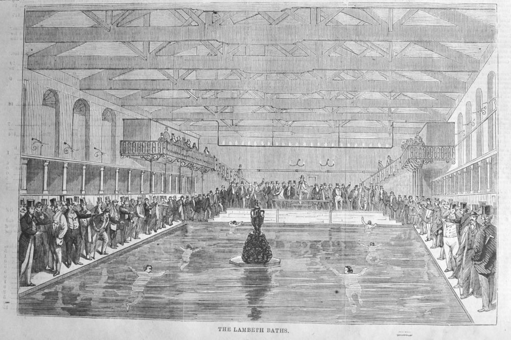 The Lambeth Baths.  1866.