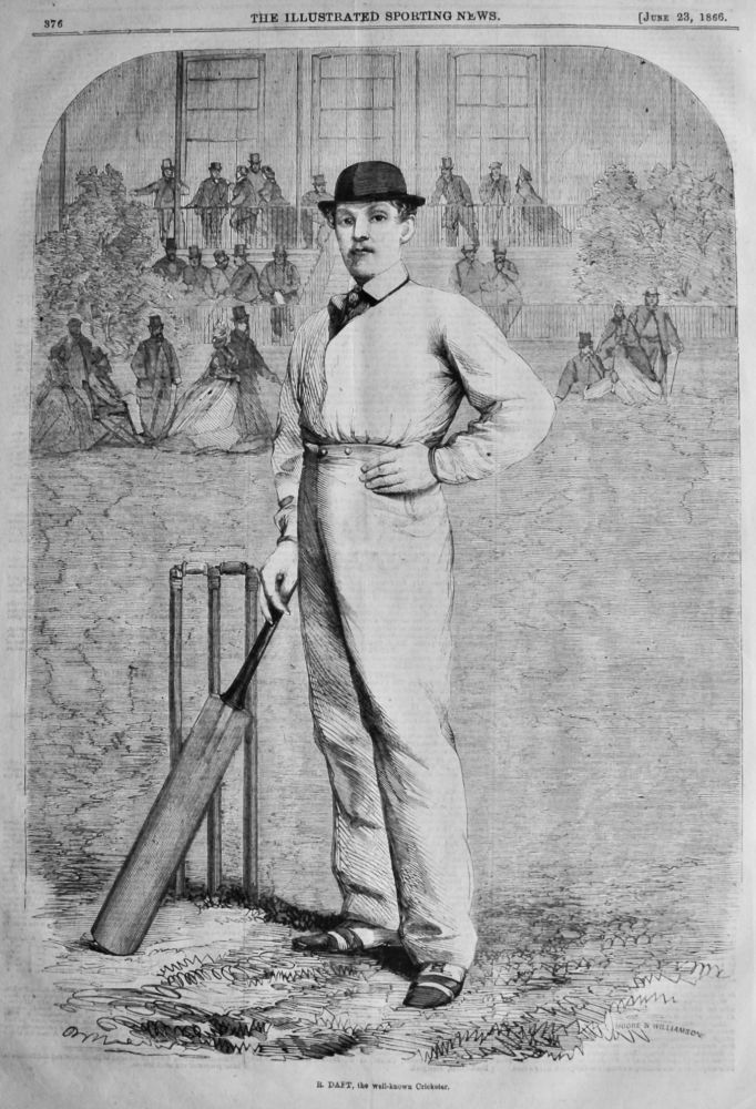 R. DAFT, the well-known Cricketer.  1866.