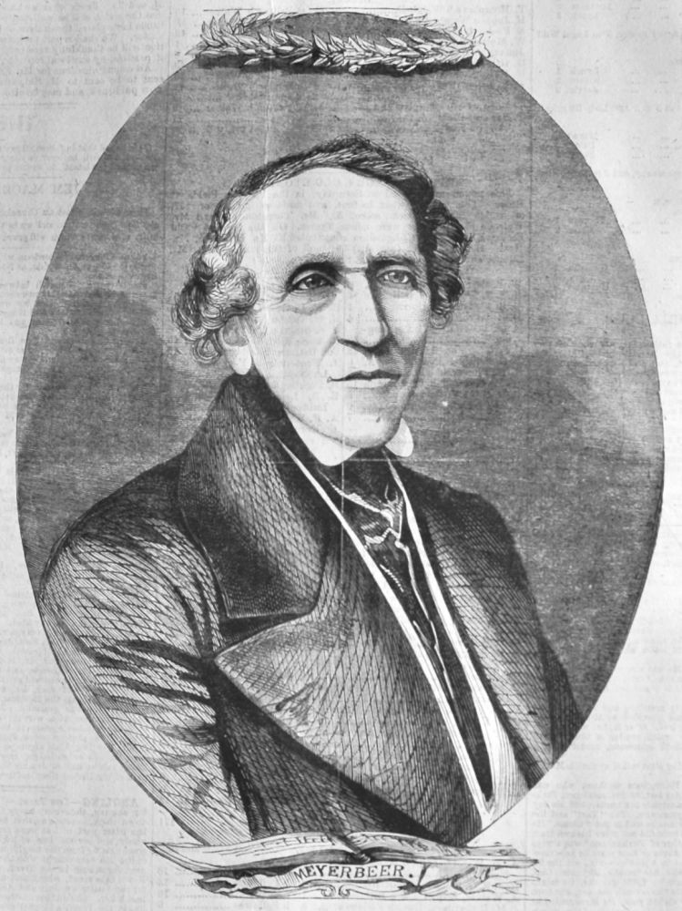 Giacomo Meyerbeer, 1866. (Portrait)