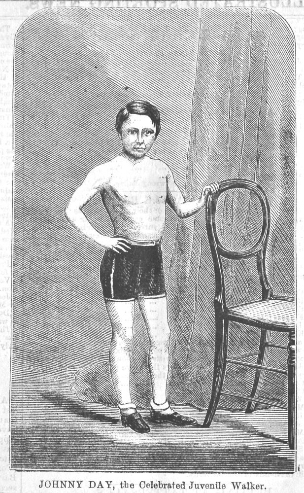 Johnny Day the Celebrated Juvenile Walker.  1866.
