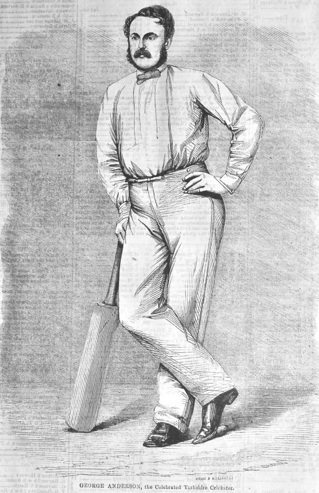 George Anderson, the Celebrated Yorkshire Cricketer.  1866.