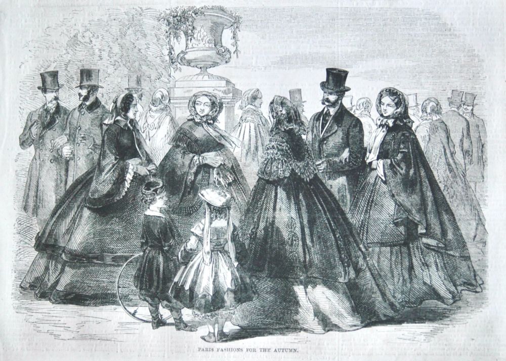 Paris Fashions for the Autumn.  1858.