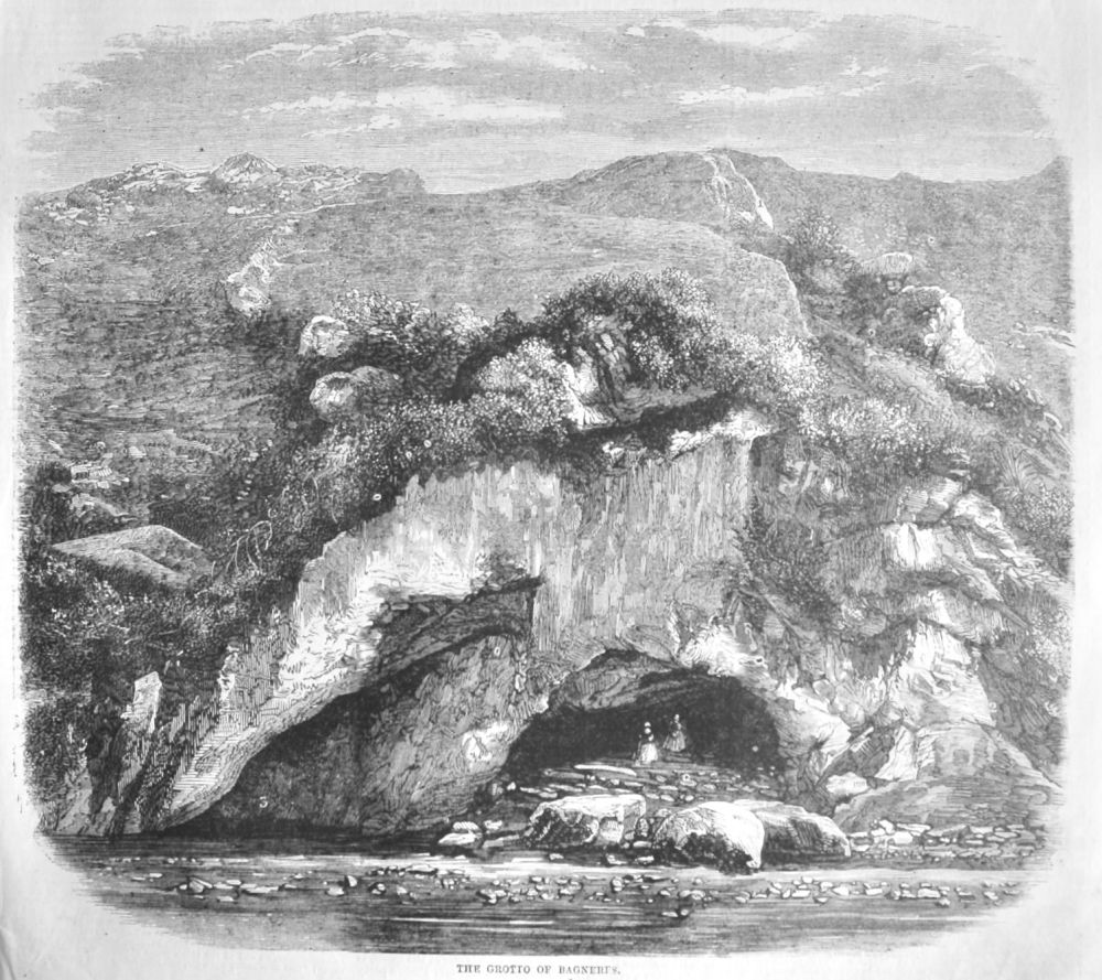 The Grotto of Bagneres.  1858.