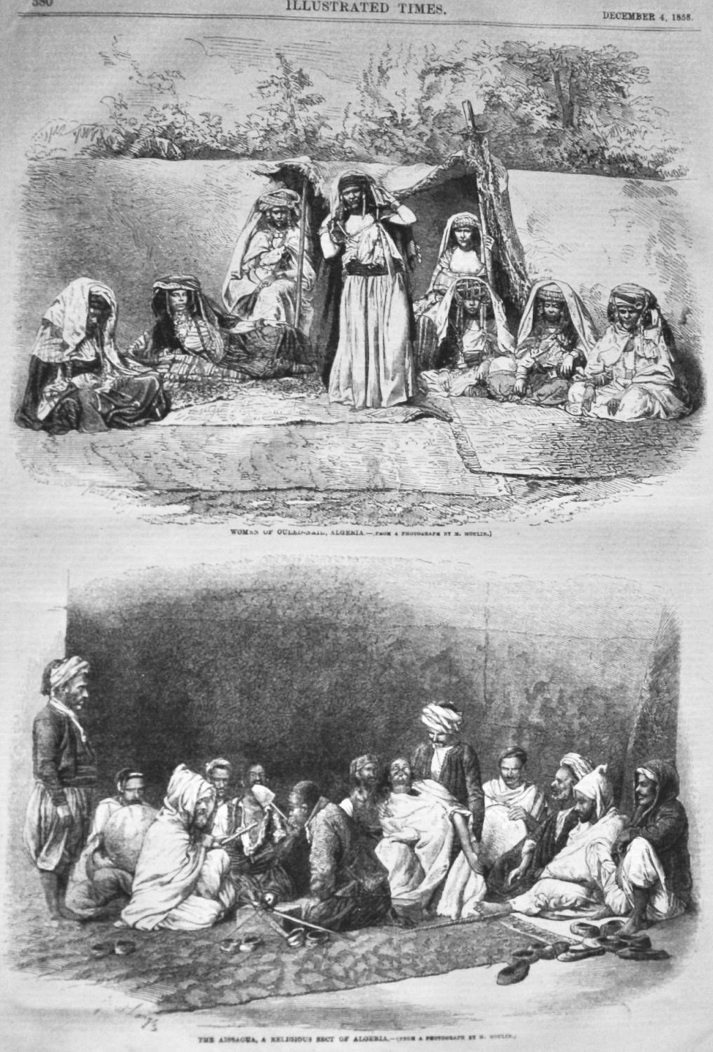 Women of Ouled-Nail,  Algeria.  1858.