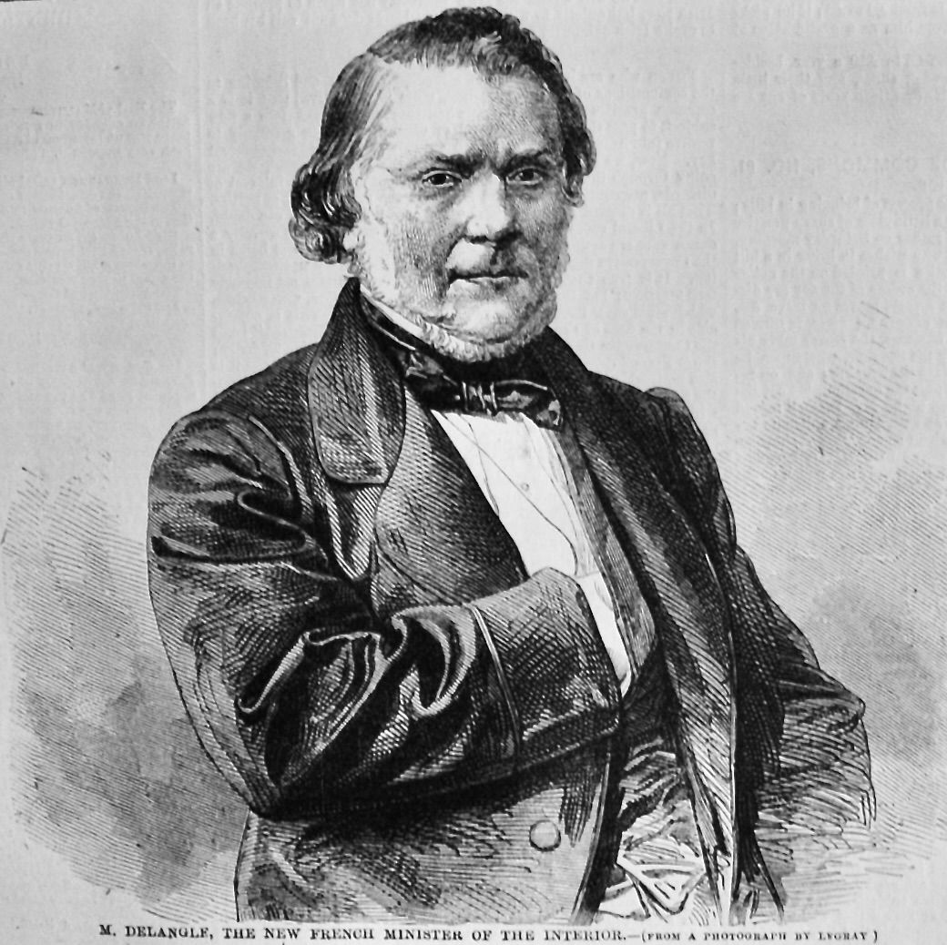 M. Delangle, the New French Minister of the Interior.  1858.