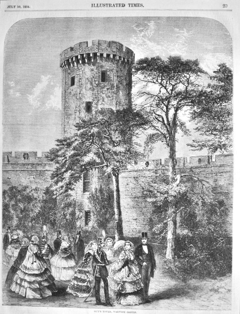 Guy's Tower, Warwick Castle.  1858.