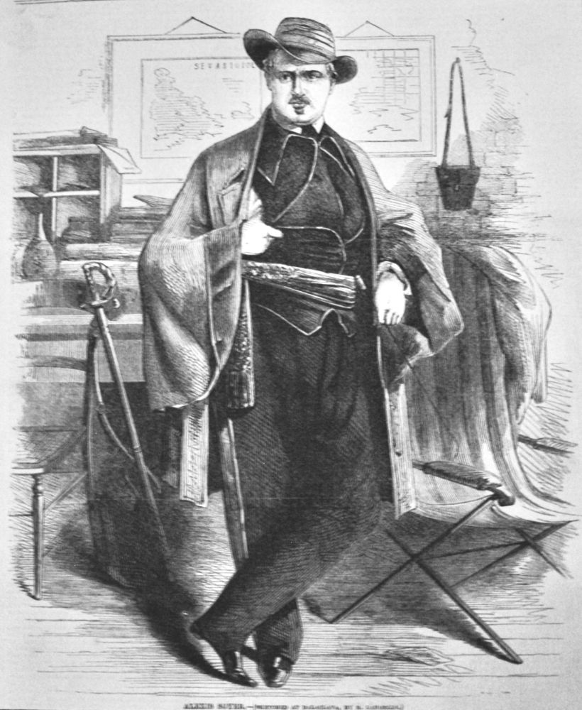 Alexis Soyer,- (Sketched at Balaclava, by R. Landells.)  1858.