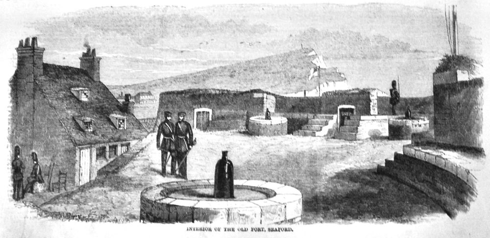 Interior of the Old Fort, Seaford.  1858.