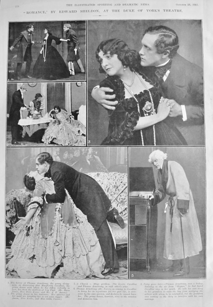 "Romance," by Edward Sheldon,  at the Duke of York's Theatre.  1915.