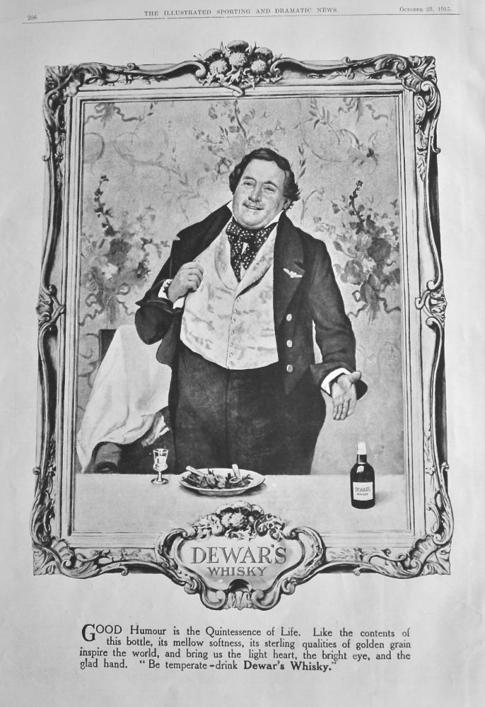 Dewar's Whisky.  1915.
