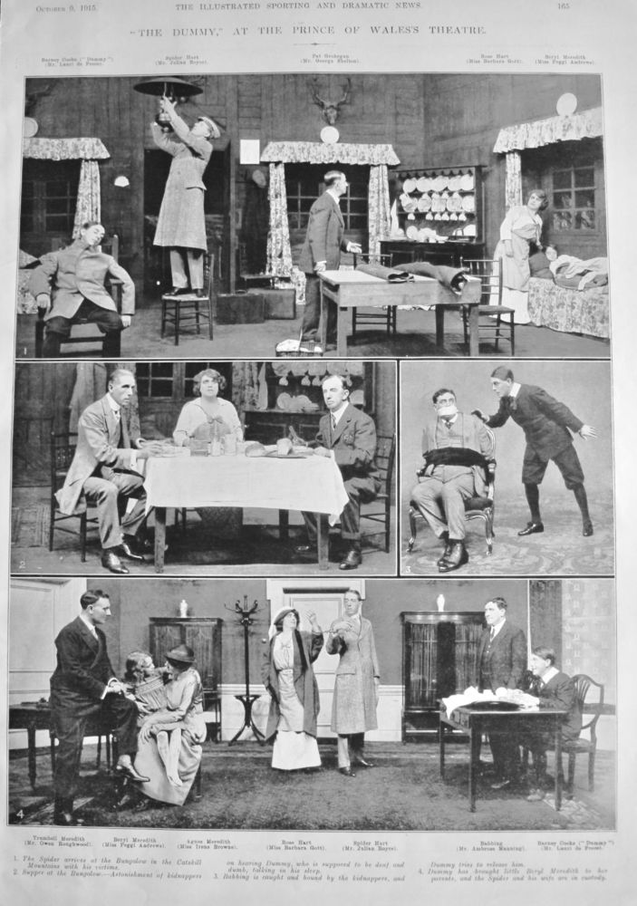 "The Dummy," at the Prince of Wales's Theatre.  1915.