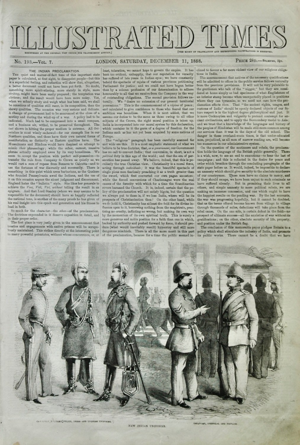 Illustrated Times, December 11, 1858