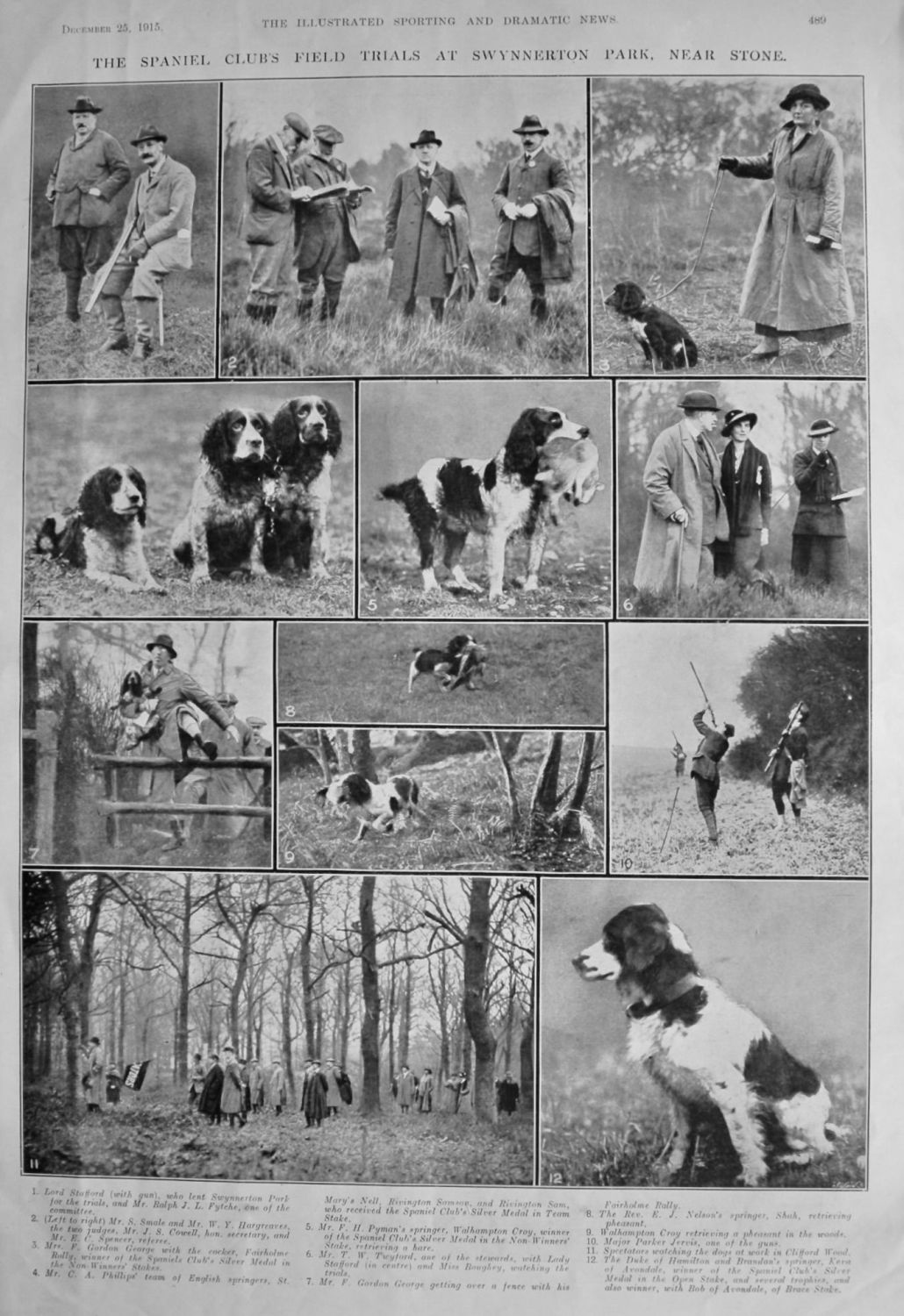 The Spaniel Club's Field Trials at Swynnerton Park,  near Stone.