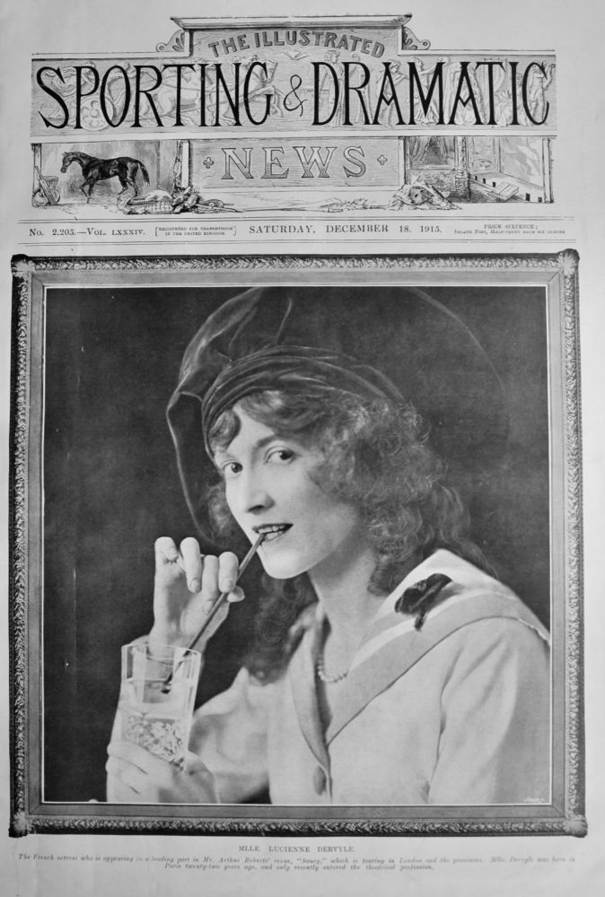 Mlle. Lucienne Dervyle.  1915.